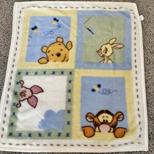 Disney Baby‎ Blanket Winnie The Pooh Tigger Piglet Rabbit Plush Fleece 46"x36"